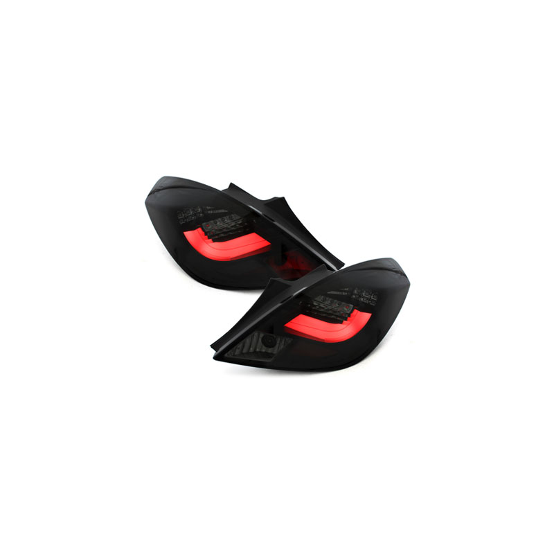 Feux arrière LED Opel Corsa Droite 06-10 3T-Noir/Fumé