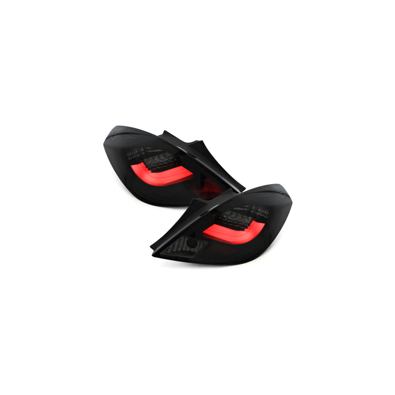Feux arrière LED Opel Corsa Droite 06-10 3T-Noir/Fumé