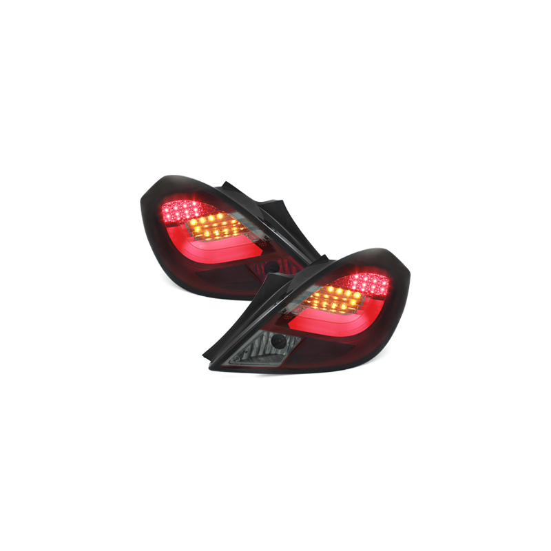 Feux arrière LED Opel Corsa Droite 06-10 3T-Rouge/Fumé