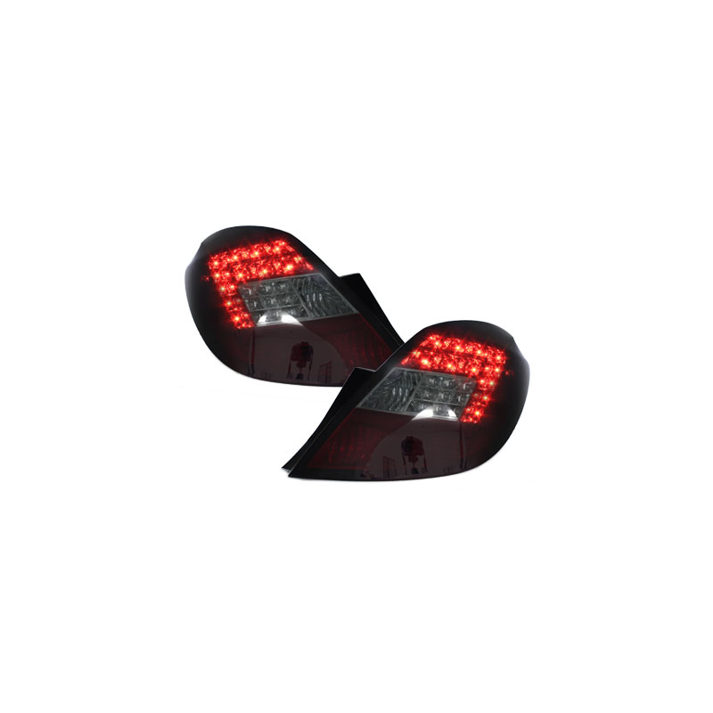 Feux arrière LED Opel Corsa Droite 06-08 5T  rouge/Fumé