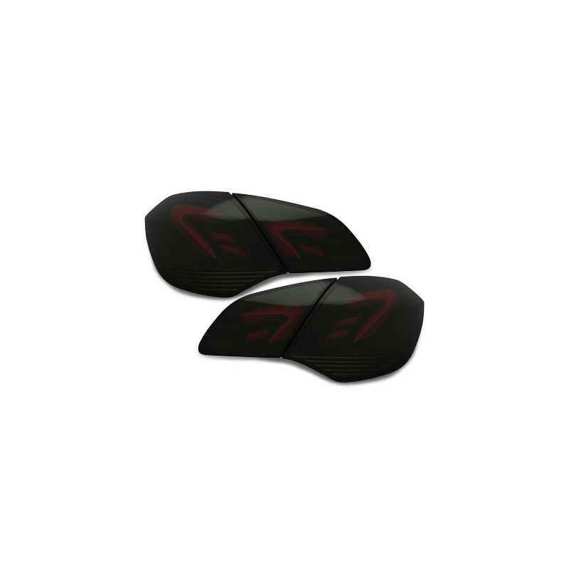 Feux arrière LED carDNA Opel Astra J LIGHTBAR Noir/Fumé