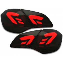 Feux arrière LED carDNA Opel Astra J LIGHTBAR red/Fumé