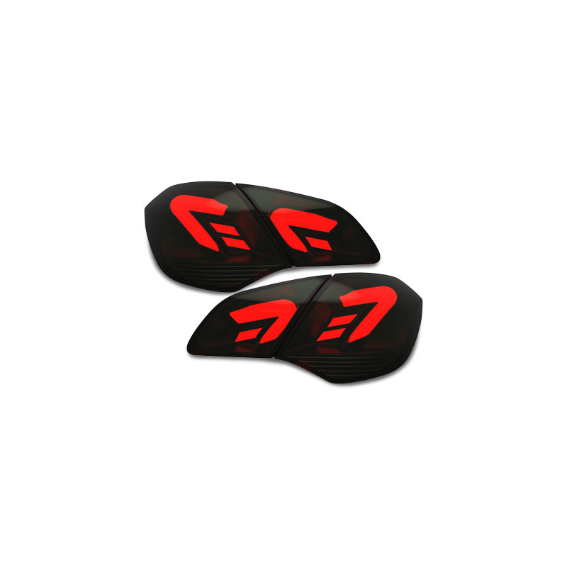 Feux arrière LED carDNA Opel Astra J LIGHTBAR red/Fumé