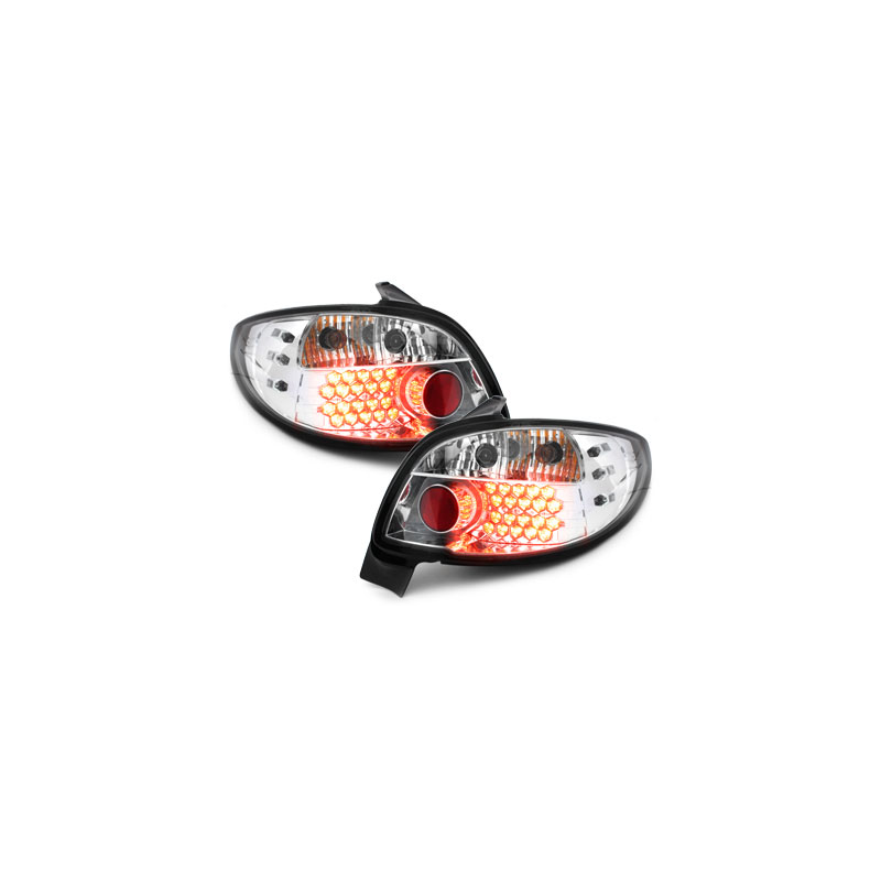 Feux arrière LED Peugeot 206 98-09 cristal