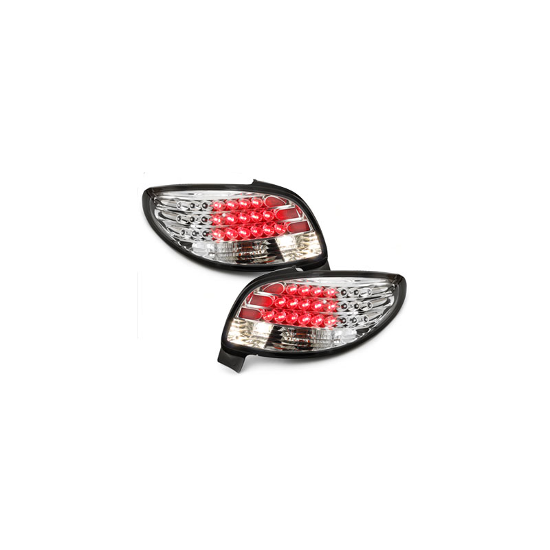 Feux arrière LED Peugeot 206cc 98-09_ crytsal