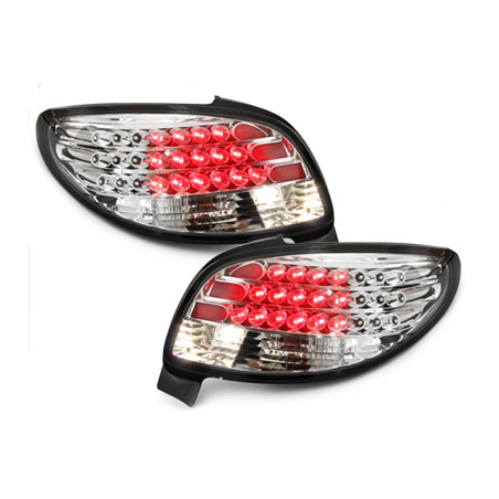 Feux arrière LED Peugeot 206cc 98-09_ crytsal