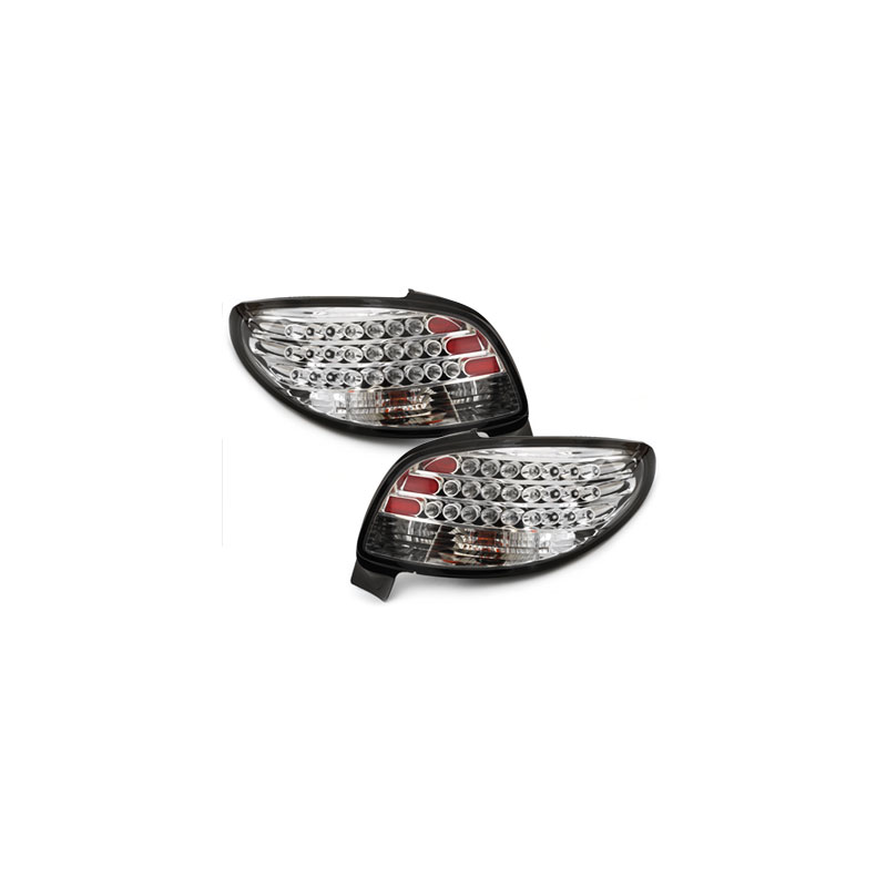 Feux arrière LED Peugeot 206cc 98-09_ crytsal
