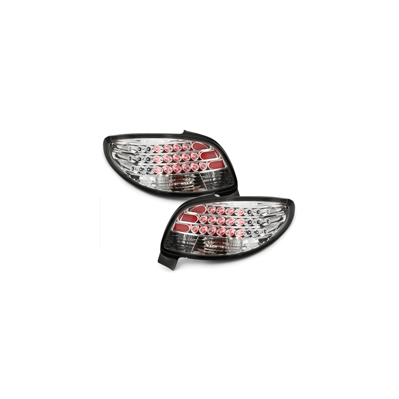 Feux arrière LED Peugeot 206cc 98-09_ crytsal