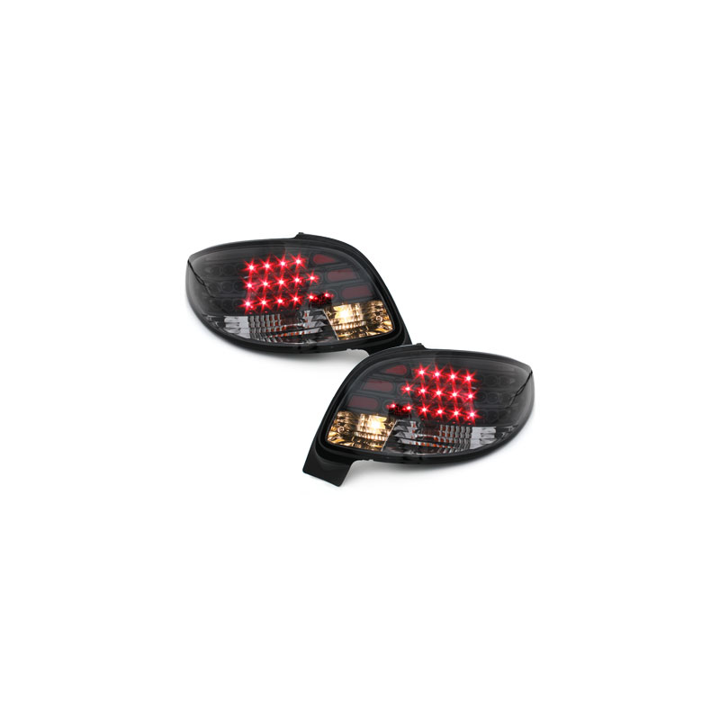 Feux arrière LED Peugeot 206cc 98-09 Noir