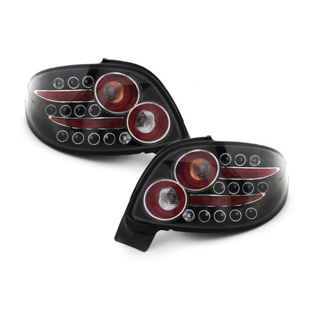 Feux arrière LED Peugeot 206cc 98-09 Noir