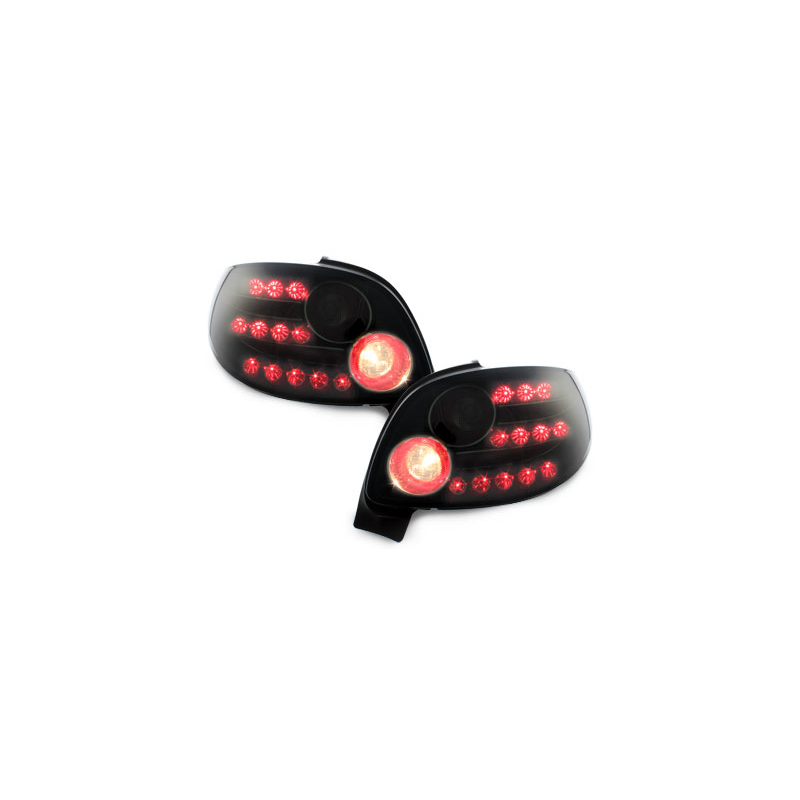 Feux arrière LED Peugeot 206cc 98-09 - Noir/Fumé