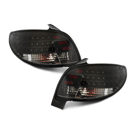 Feux arrière LED Peugeot 206 98-09 Noir