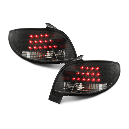 Feux arrière LED Peugeot 206 98-09 Noir