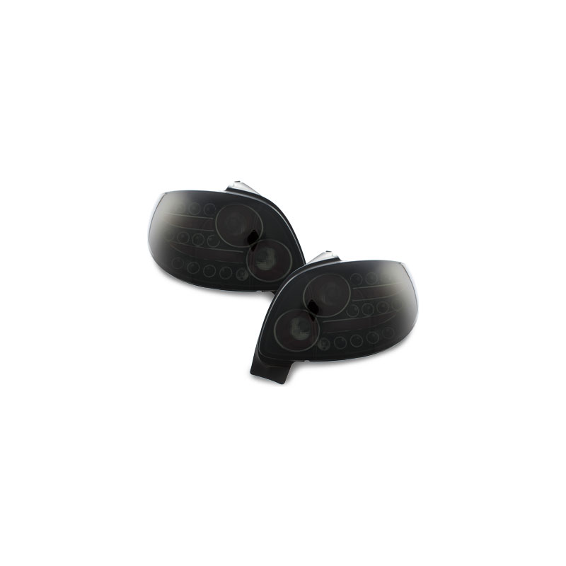 Feux arrière LED Peugeot 206 98-09 - Noir/Fumé