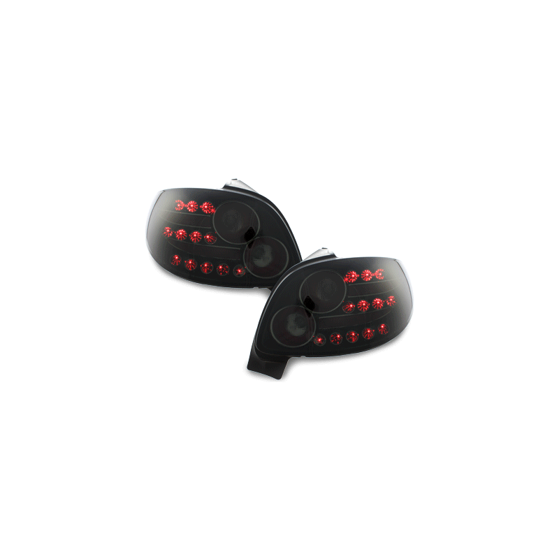 Feux arrière LED Peugeot 206 98-09 - Noir/Fumé