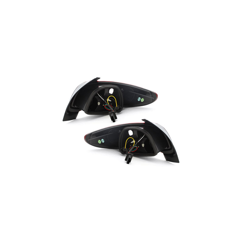 Feux arrière LED Peugeot 206 98-09 rouge/cristal
