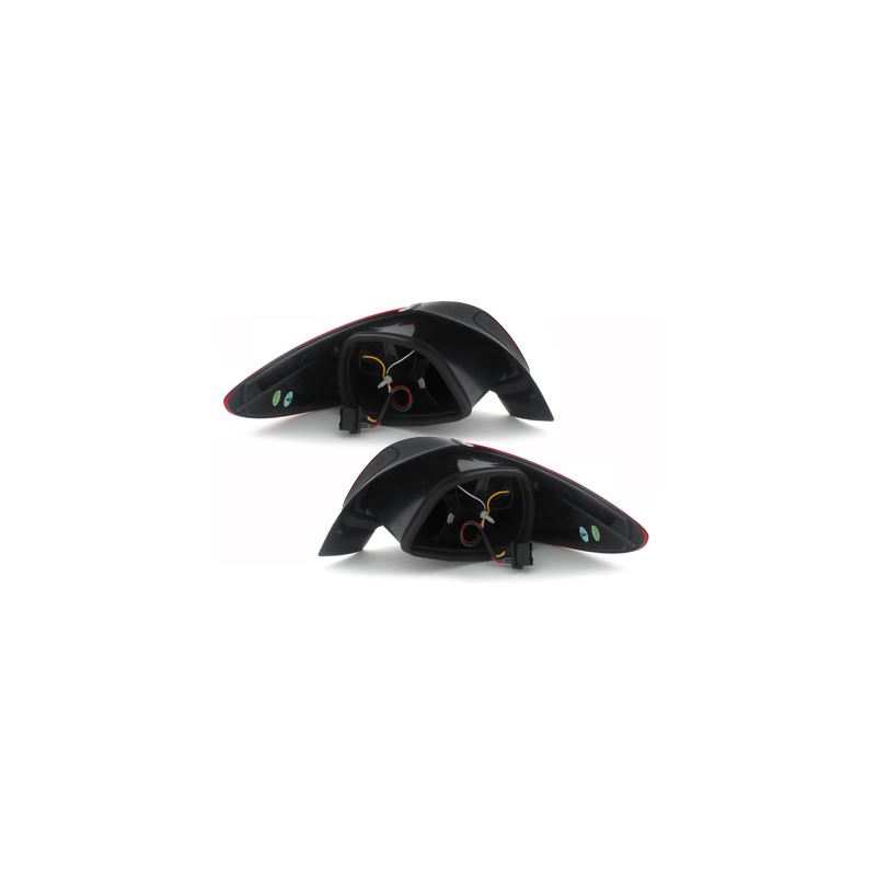 Feux arrière Peugeot 206 98-09 rouge/cristal