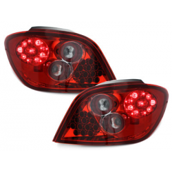 Feux arrière LED Peugeot 307 01-05 rouge/cristal