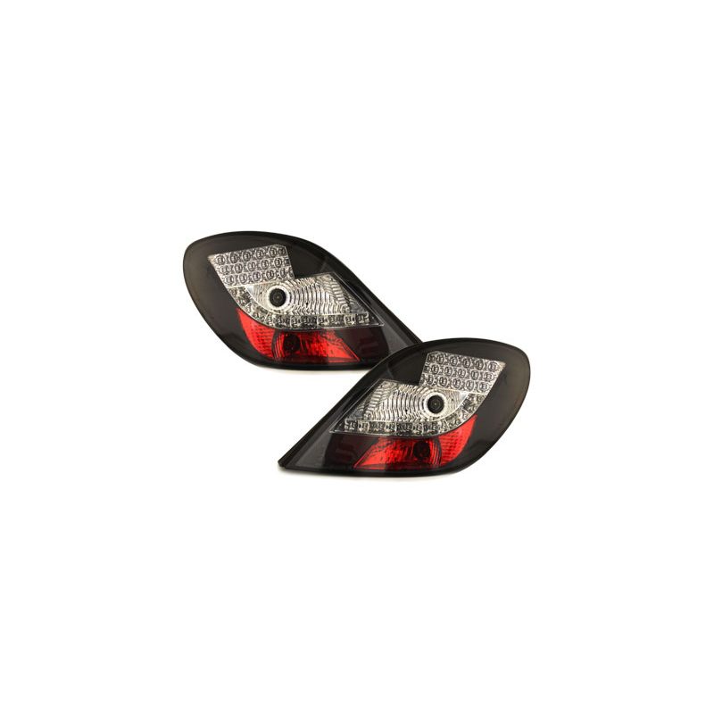 Feux arrière LED Peugeot 207 06-05.09  Noir