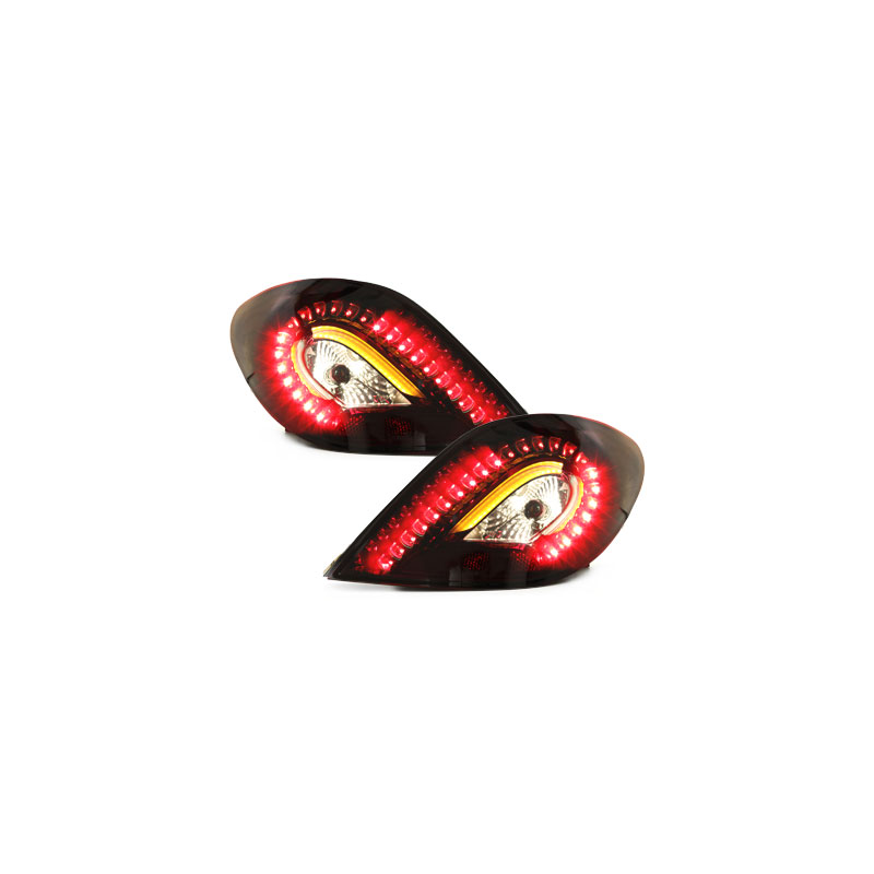 Feux LED Peugeot 207 06+ Rouge fumé