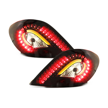 Feux LED Peugeot 207 06+ Rouge fumé