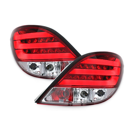 Feux arrière LED Peugeot 207 06-05.09  rouge/clear