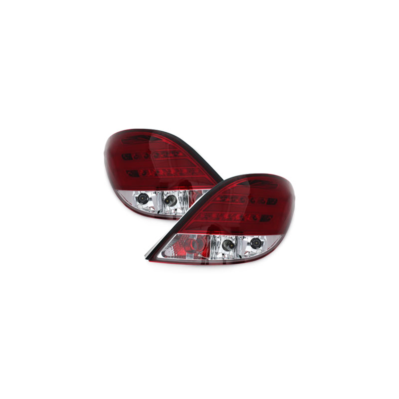 Feux arrière LED Peugeot 207 06-05.09  rouge/clear