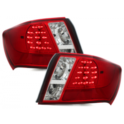 Feux arrière LED Subaru Impreza 07+-Rouge/Cristal