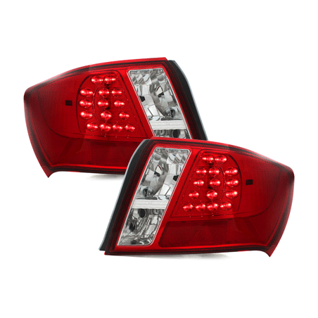 Feux arrière LED Subaru Impreza 07+-Rouge/Cristal