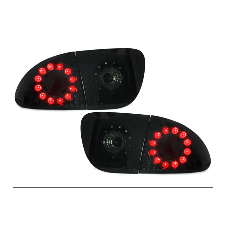 Feux arrière LED Seat Leon 99-05 - Noir/Fumé