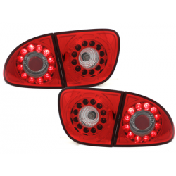 Feux arrière à LED Seat Leon 99-05 Rouge/Cristal