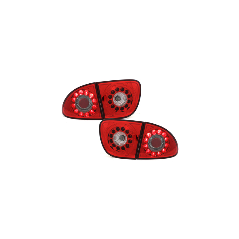 Feux arrière à LED Seat Leon 99-05 Rouge/Cristal