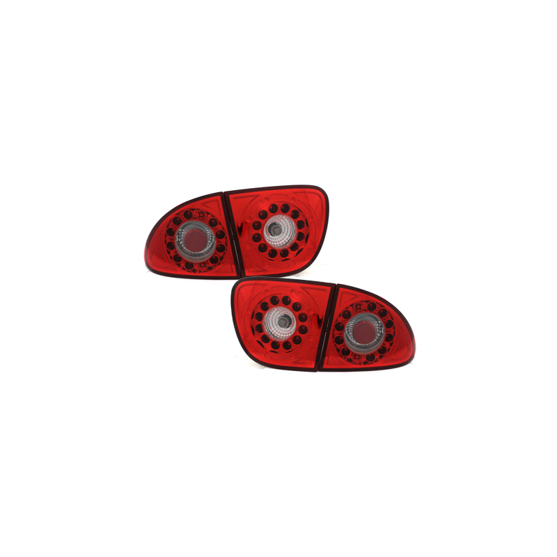 Feux arrière à LED Seat Leon 99-05 Rouge/Cristal