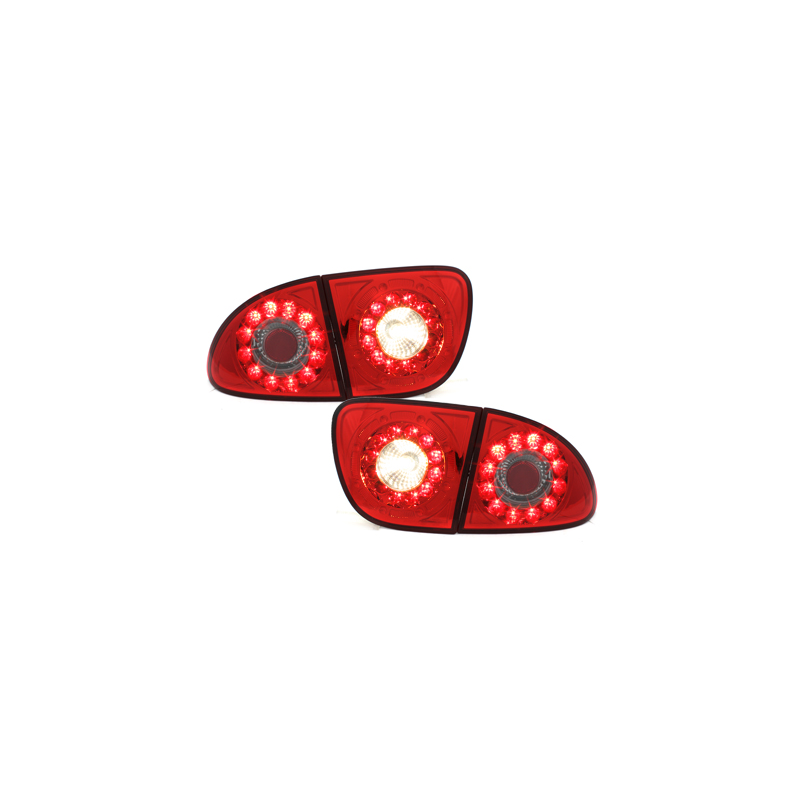 Feux arrière à LED Seat Leon 99-05 Rouge/Cristal