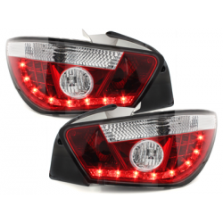  Feux arrière à LED Seat Ibiza 6J 04.08+ Rouge/Chrome -  RSI09LRC