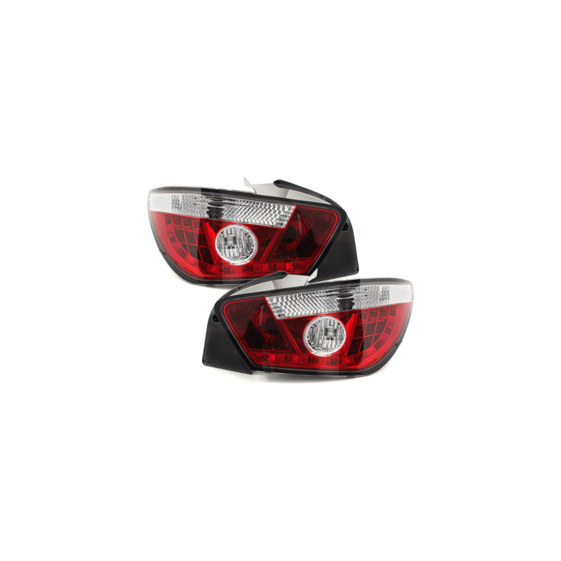  Feux arrière à LED Seat Ibiza 6J 04.08+ Rouge/Chrome -  RSI09LRC