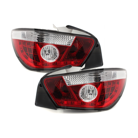  Feux arrière à LED Seat Ibiza 6J 04.08+ Rouge/Chrome -  RSI09LRC