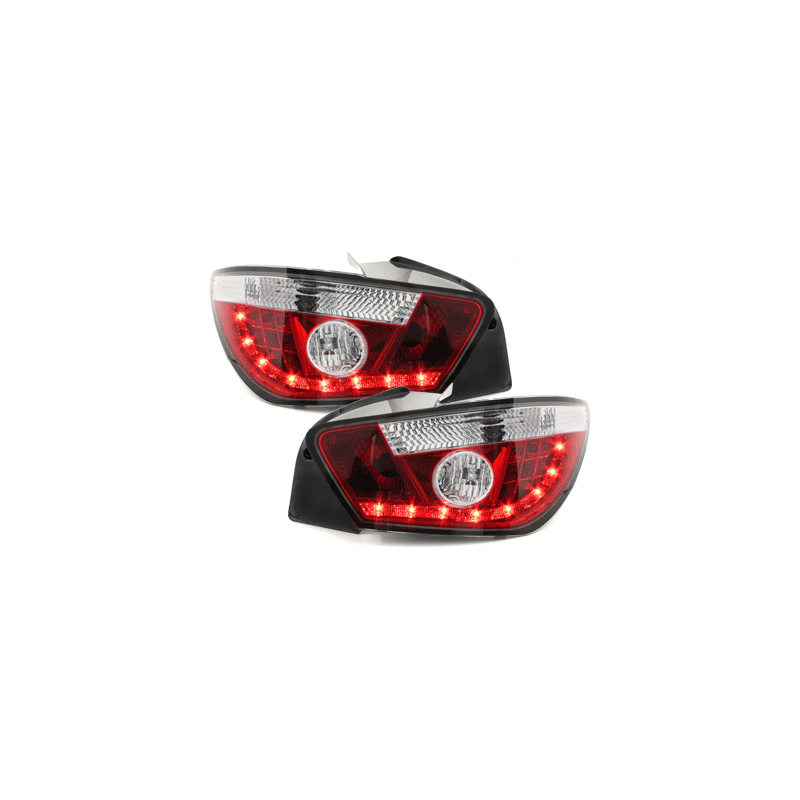  Feux arrière à LED Seat Ibiza 6J 04.08+ Rouge/Chrome -  RSI09LRC