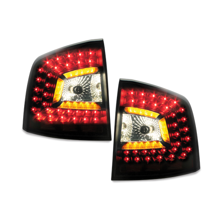 Feux arrière à LED Skoda Octavia 1Z 04-08  Noir/Fumé