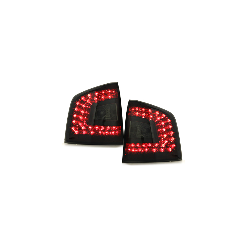 Feux arrière à LED Skoda Octavia 1Z 04-08 Rouge/Cristal