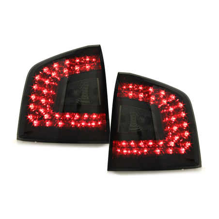 Feux arrière à LED Skoda Octavia 1Z 04-08 Rouge/Cristal