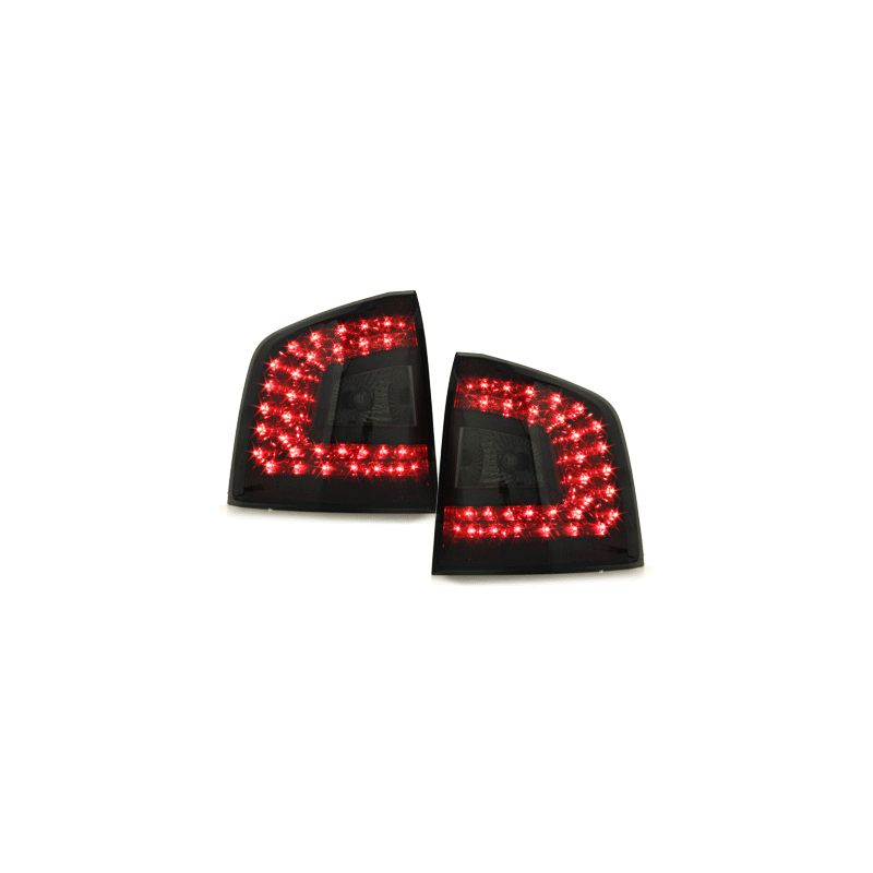 Feux arrière à LED Skoda Octavia 1Z 04-08 Rouge/Cristal