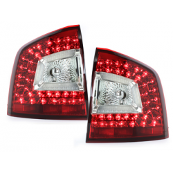 Feux arrière à LED Skoda Octavia 1Z 08+ Rouge/Cristal