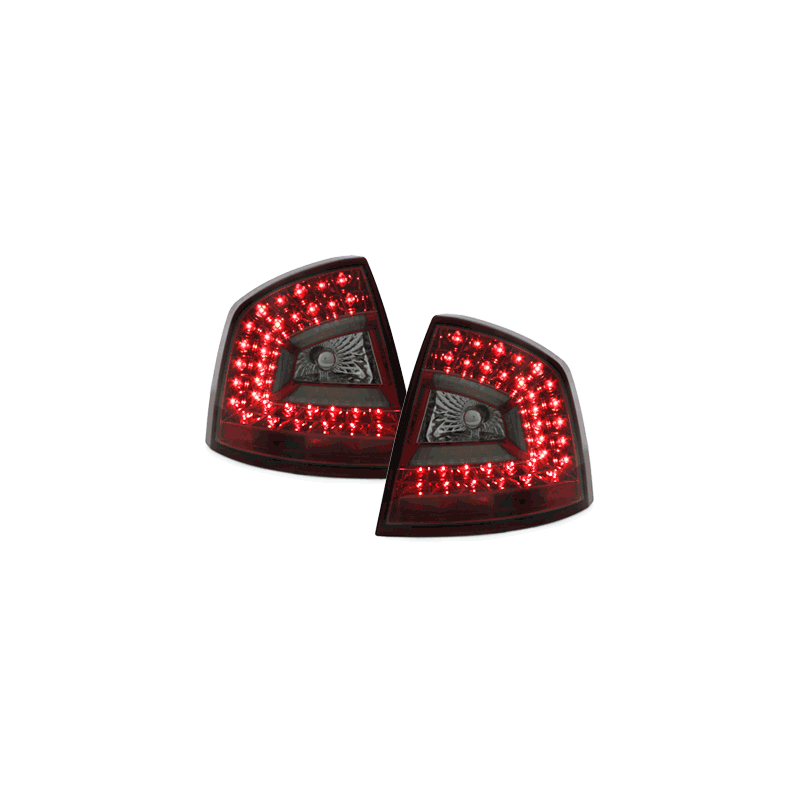 Feux arrière LITEC LED Skoda Octavia 1Z Berline  04-11 Rouge/Fumé