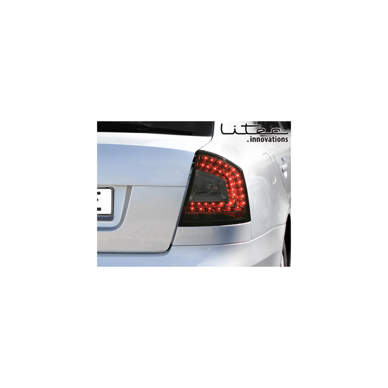 LITEC LED Rückleuchte Skoda Octavia 1Z Lim 04-11 Noir/Fumé