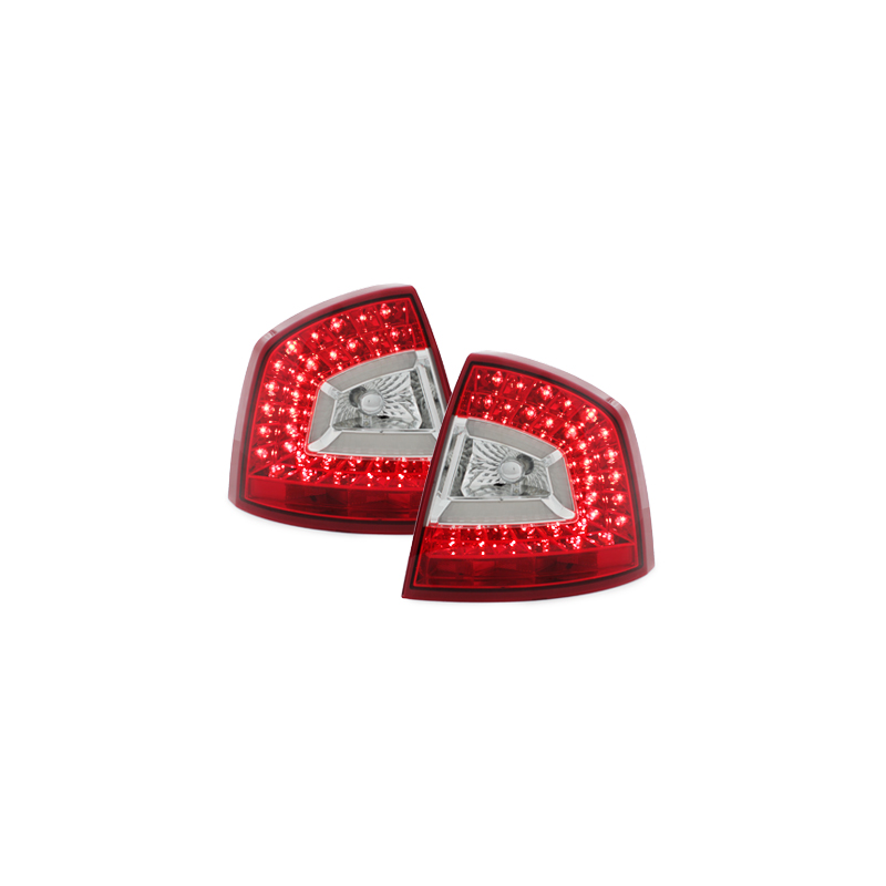 Feux arrière LITEC LED Skoda Octavia 1Z Berline  04-11_Rouge/clair