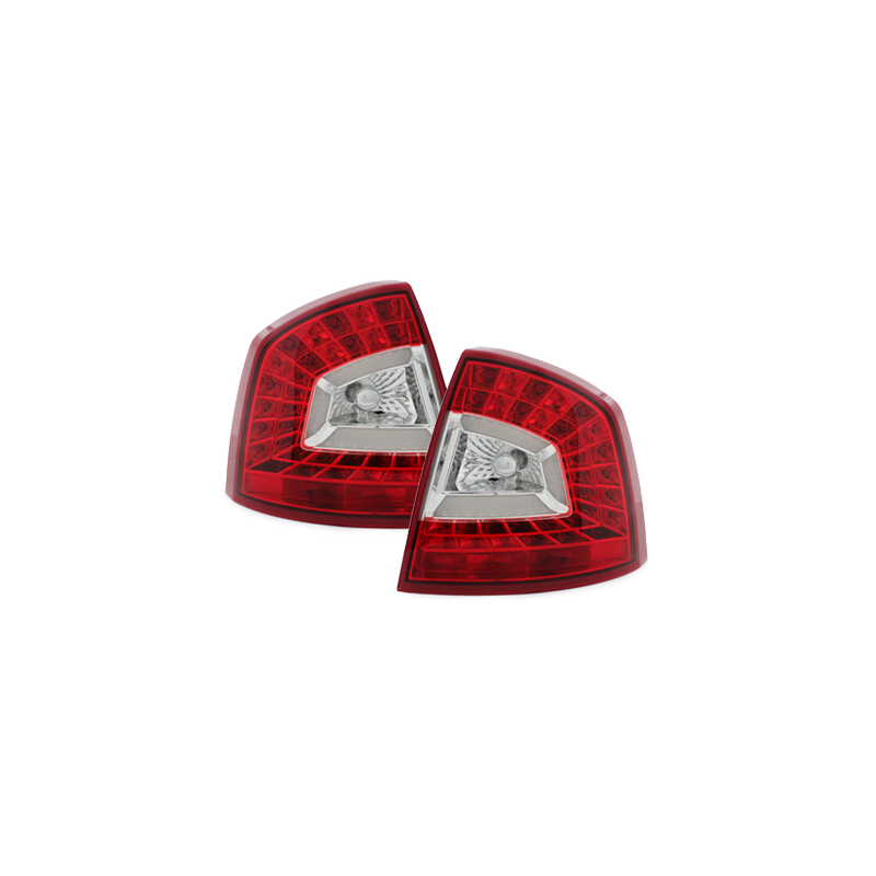 Feux arrière LITEC LED Skoda Octavia 1Z Berline  04-11_Rouge/clair