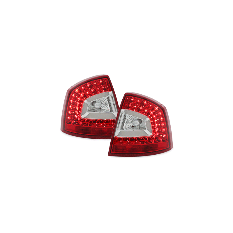 Feux arrière LITEC LED Skoda Octavia 1Z Berline  04-11_Rouge/clair