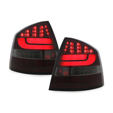 Feux arrière LED Skoda Octavia 1Z Berline  04-08_Rouge/Fumé