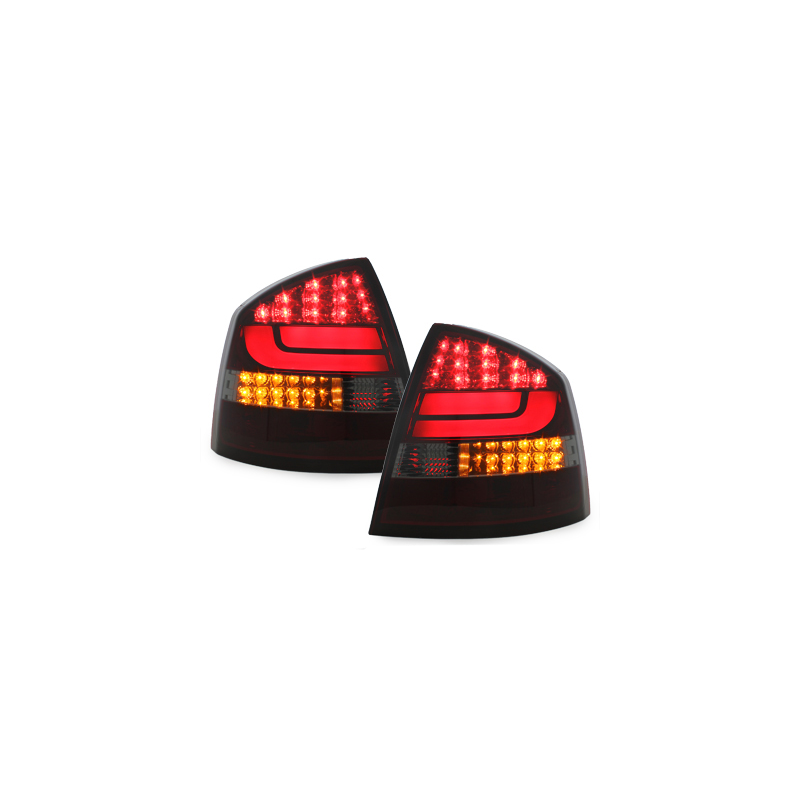 Feux arrière LED Skoda Octavia 1Z Berline  04-08_Rouge/Fumé